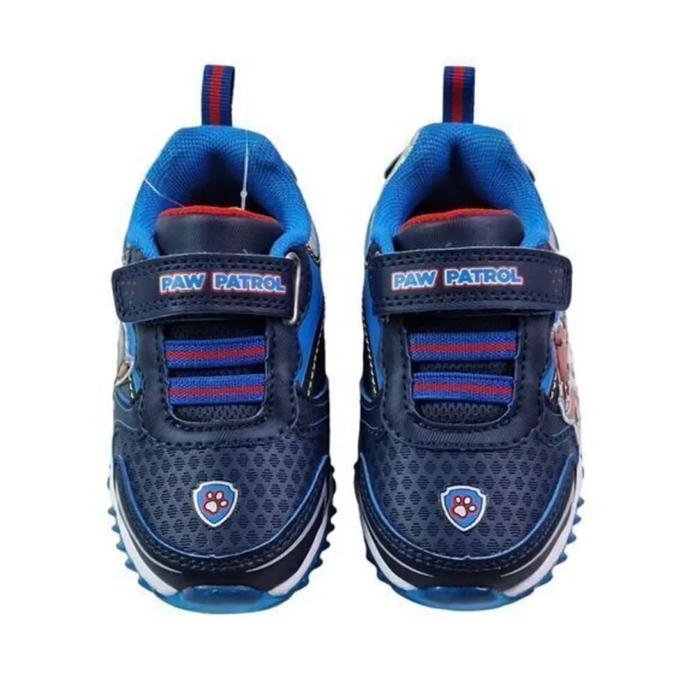 Paw Patrol Toddler Boys Light up Sneakers Size 7 Blue‎ Slip on Lightweight Shoes